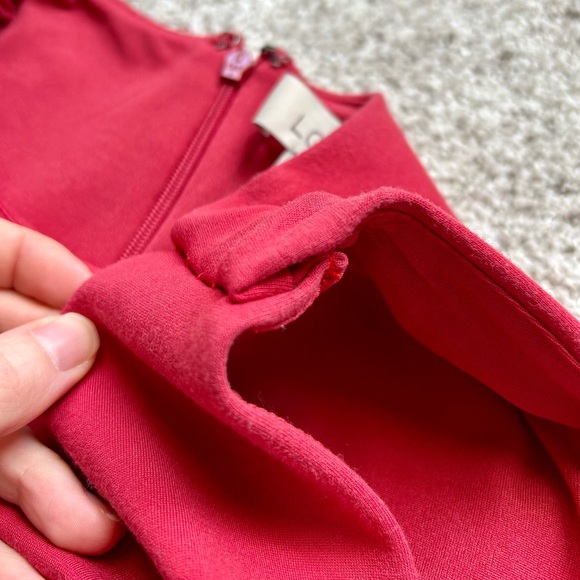 LOFT eyelet dress, coral, size 4 - Picture 6 of 10